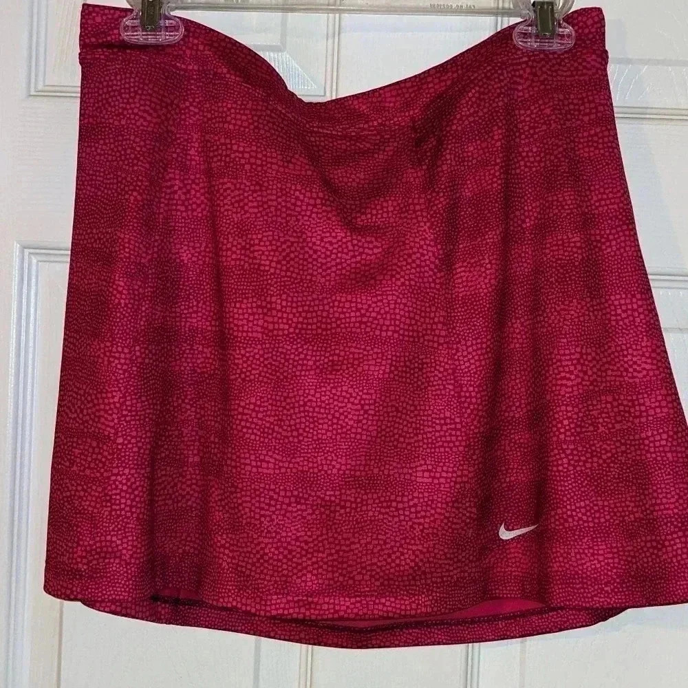 NIKE DRI-FIT GOLF Pink Size Xl Kids Skirt Activewear Back Pockets‎ Athletic NWT